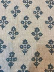 CHOLLE || Hand Block Printed Linen Fabric , Home Decor Best Linen Fabric for decor, pillows ,upholstery, curtain Fabric , Chair Fabric USE - Rohiyaan